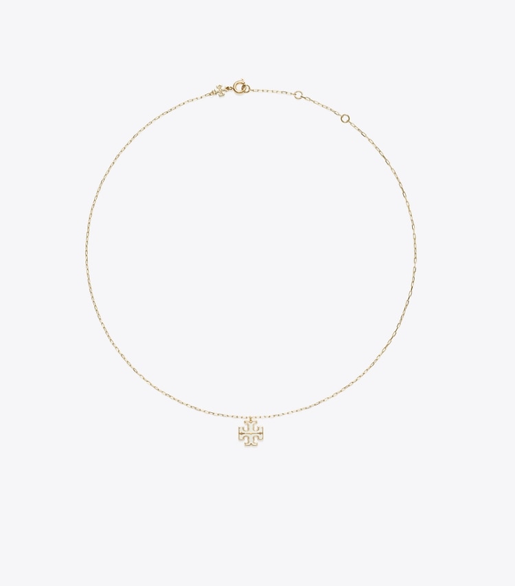 Tory Burch designer necklaces Kira Pendant Necklace in Tory Gold / Mother of Pearl front