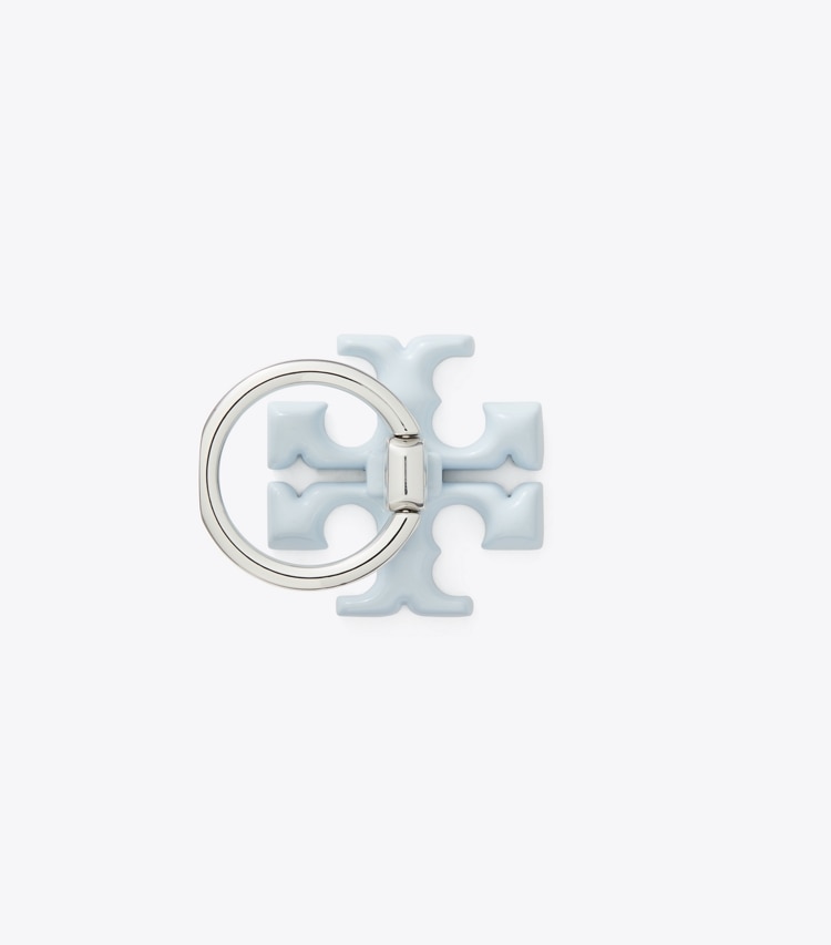 Tory Burch designer tech accessories Kira Powder-Coated Phone Ring in Summit detail