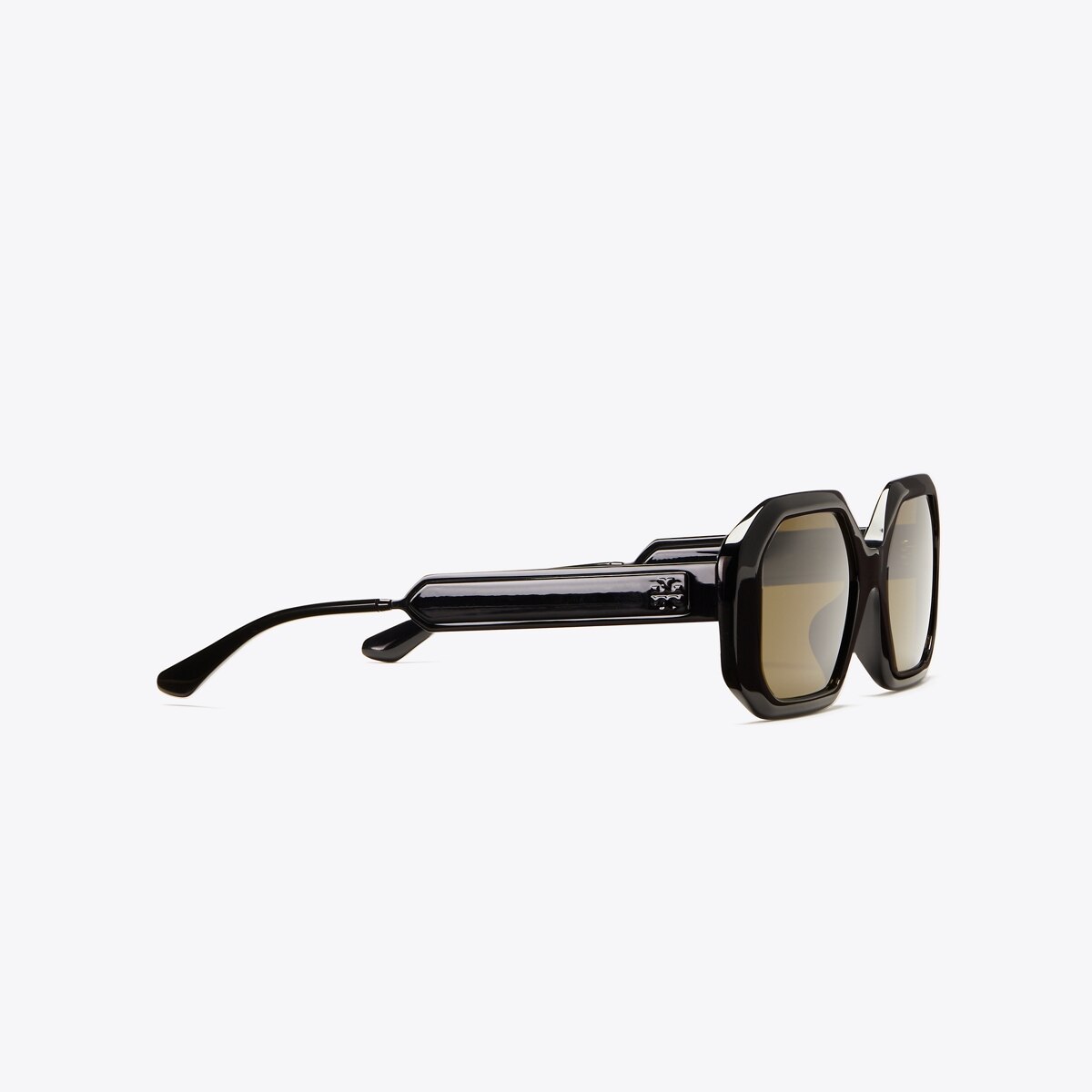 Tory Burch Black KIRA RECTANGULAR SUNGLASSES Geometric Lightweight KIRA OVERSIZED GEOMETRIC BLACK 7187U170987 TORY BURCH main image 3