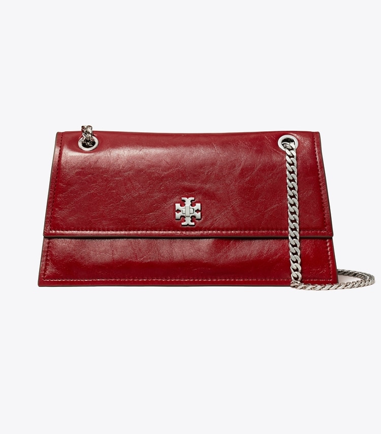 Tory Burch designer schultertaschen Kira Schultertasche mit Drehverschluss in Red front