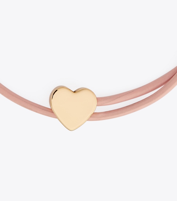 Tory Burch designer bracelets Kira Slider Bracelet in Tory Gold / BALLERINA PINK detail