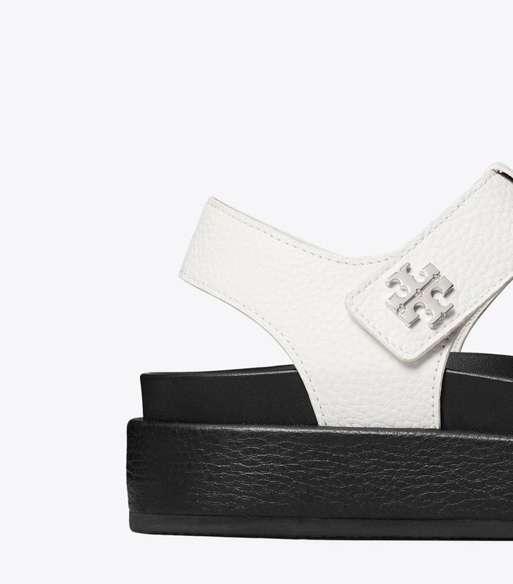 Tory Burch designer sandals Kira Sport Fisherman Sandal in WHITE detail