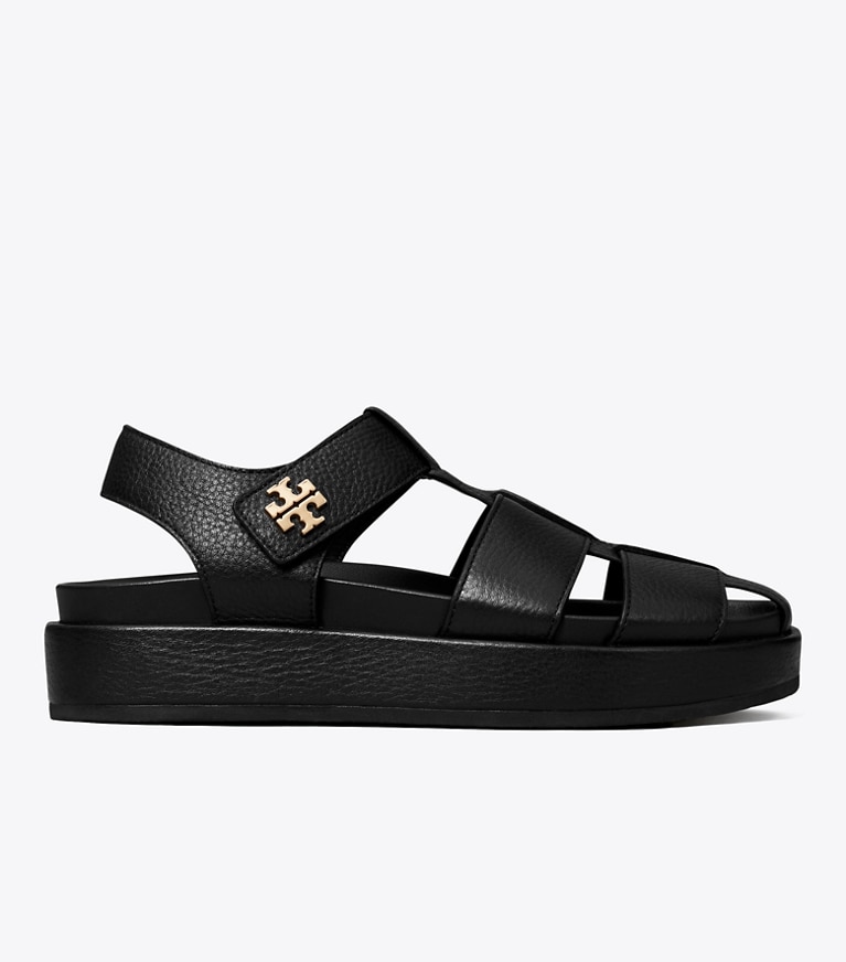 Tory Burch designer サンダル キラ スポーツ フィッシャーマンサンダル in PERFECT BLACK angle