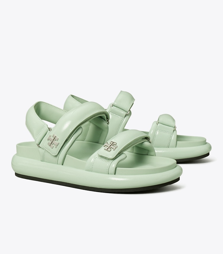 Tory Burch designer サンダル キラ スポーツ パデッド サンダル in MINT DROP angle