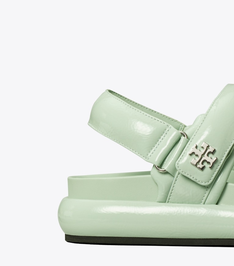 Tory Burch designer サンダル キラ スポーツ パデッド サンダル in MINT DROP angle