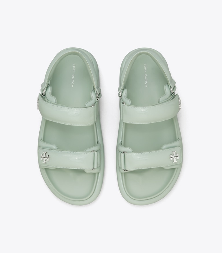 Tory Burch designer サンダル キラ スポーツ パデッド サンダル in MINT DROP angle