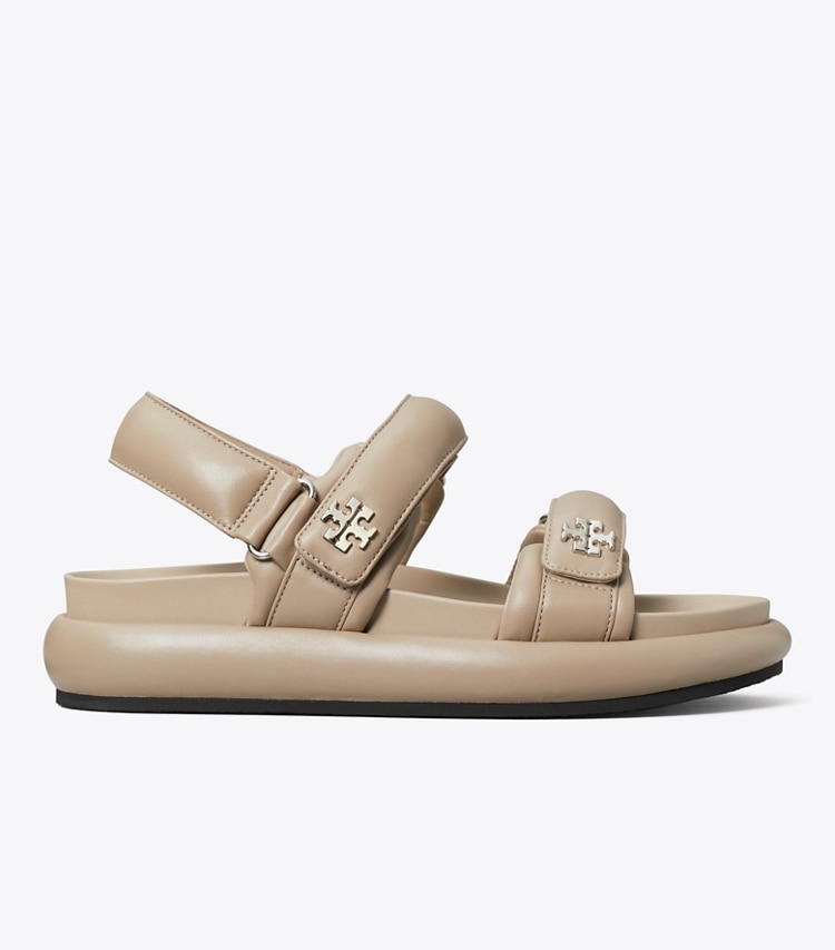 Tory Burch designer サンダル キラ スポーツ パデッド サンダル in OYSTER side