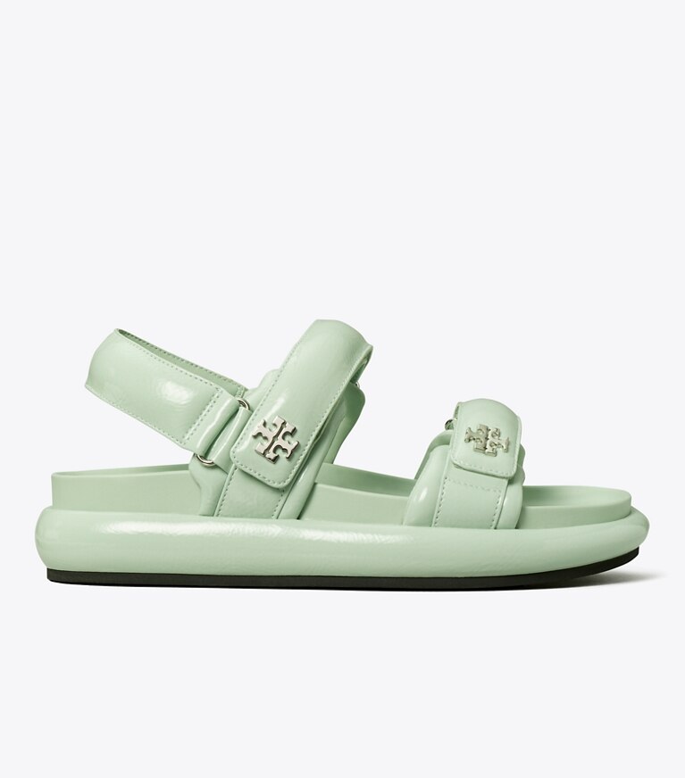 Tory Burch designer サンダル キラ スポーツ パデッド サンダル in MINT DROP angle