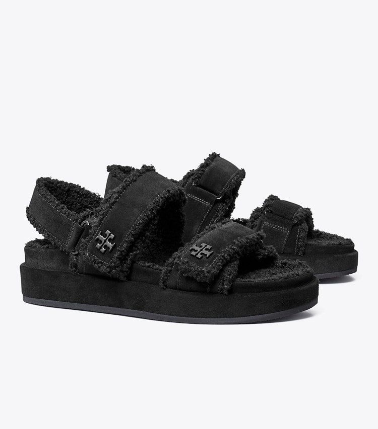 Tory Burch designer sandals Kira Sport Sandal in PERFECT BLACK / NERO angle