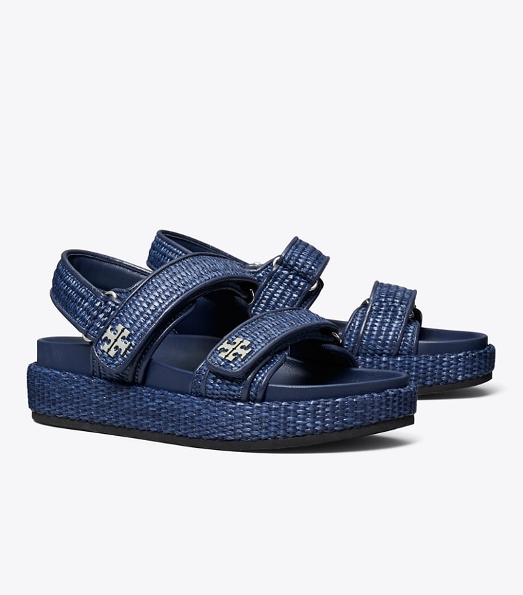 Tory Burch designer サンダル キラ スポーツサンダル in NAVY angle