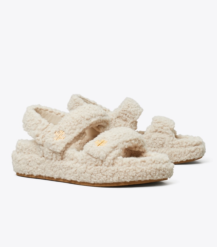 Tory Burch designer sandals Kira Sport Sandal in TAUPE angle
