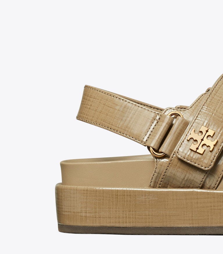 Tory Burch designer sandals Kira Sport Sandal in ELK angle