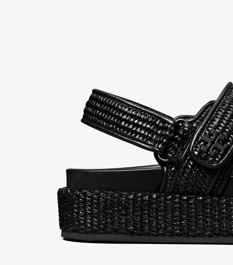 Tory Burch designer sandals Kira Sport Sandal in BLACK detail