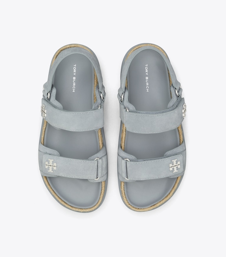 Tory Burch designer sandals Kira Sport Sandal in ARIA BLUE angle