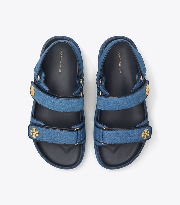 Tory Burch designer サンダル キラ スポーツサンダル in DARK DENIM / NEW NAVY オーバーヘッド
