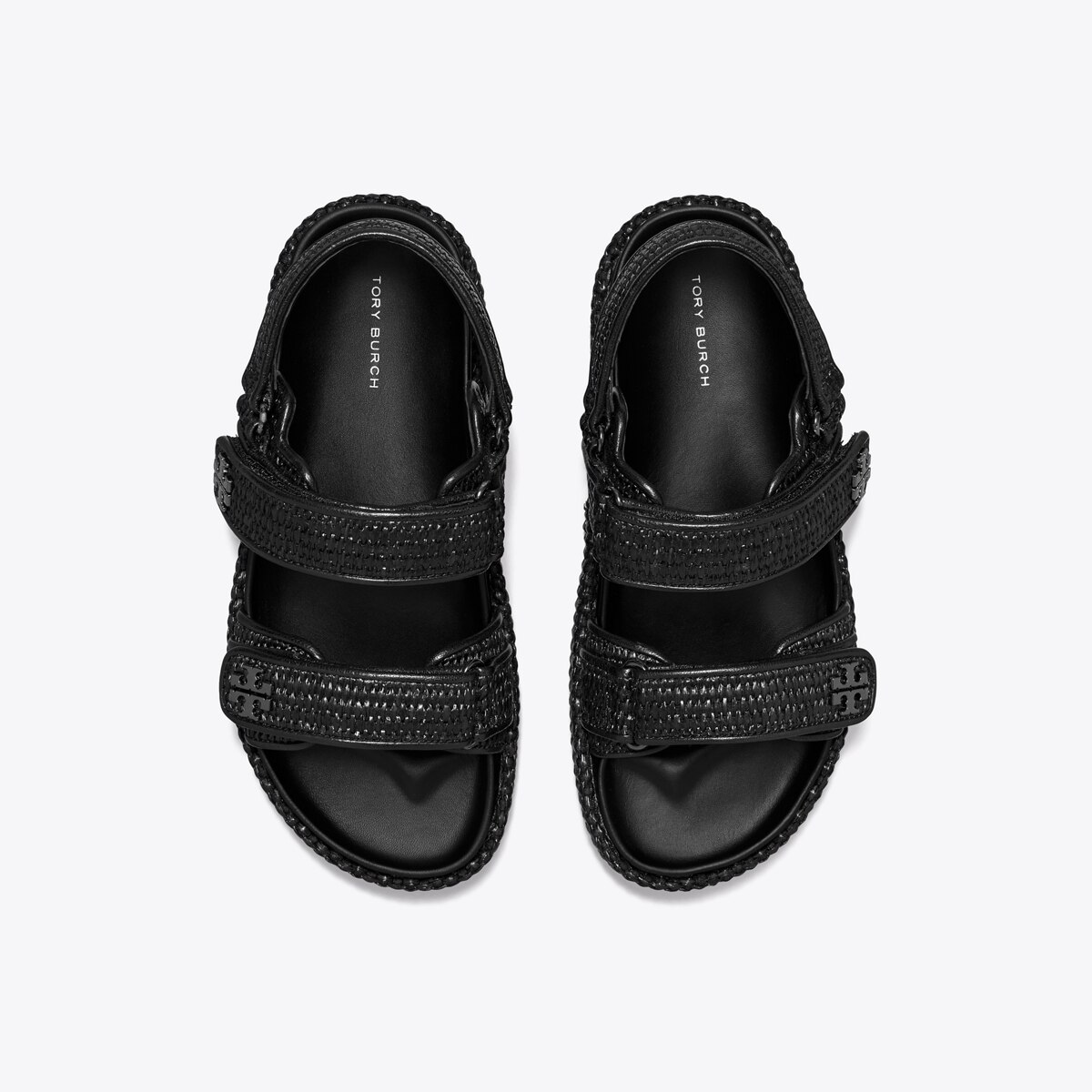 サンダル・ミュール TORY BURCH BLACK RAFFIA KIRA SANDALS Kira Sport Sandal: Women's Shoes | Sandals | Tory Burch EU