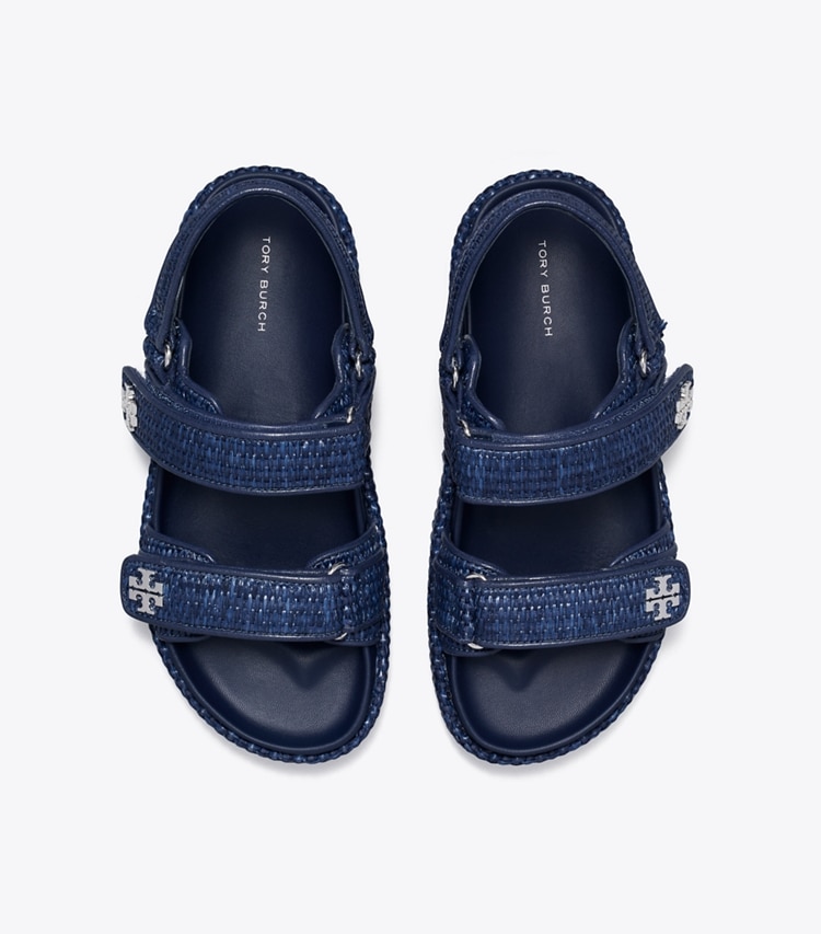 Tory Burch designer サンダル キラ スポーツサンダル in NAVY オーバーヘッド