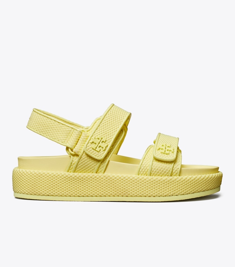 Tory Burch designer sandals Kira Sport Sandal in LEMON MIST / NEW IVORY side