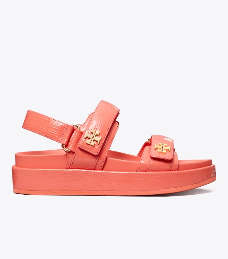 Tory Burch designer sandals Kira Sport Sandal in CORAL CRUSH side