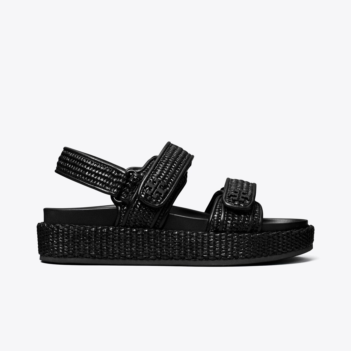 サンダル・ミュール TORY BURCH BLACK RAFFIA KIRA SANDALS Kira Sport Sandal: Women's Shoes | Sandals | Tory Burch EU