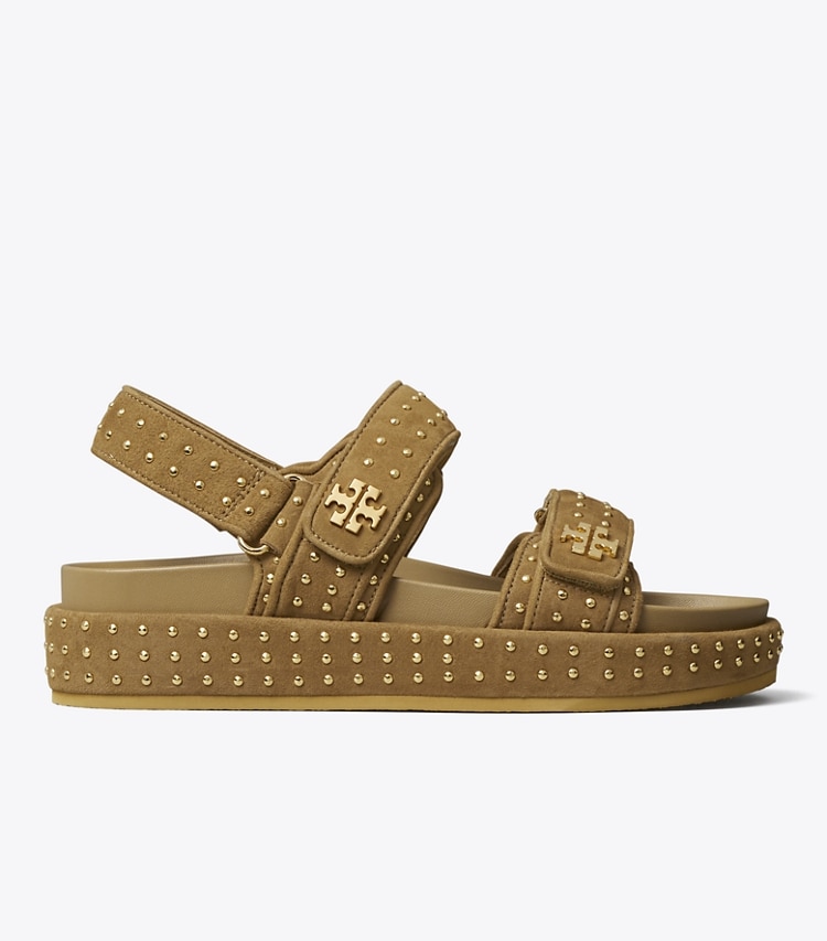 Tory Burch designer sandals Kira Sport Sandal in ALCE / GOLD side
