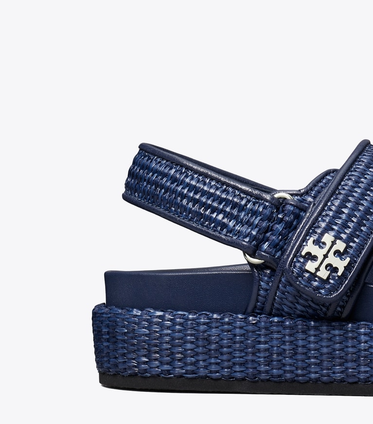 Tory Burch designer sandalen Kira Sport Sandale in NAVY angle