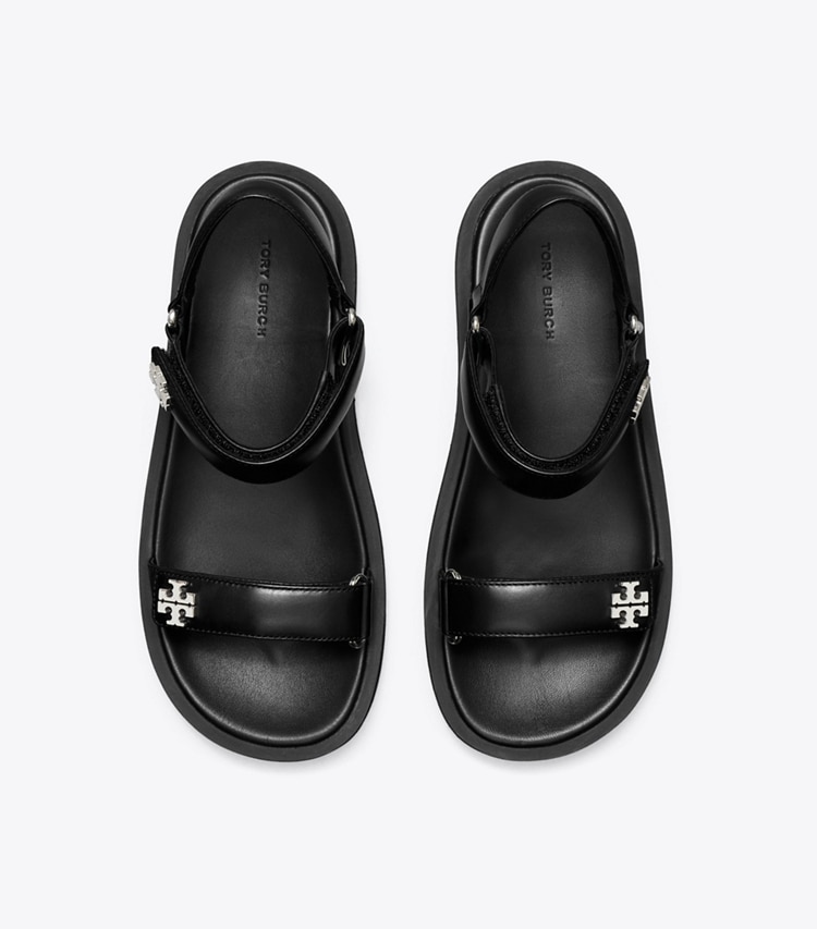 Tory Burch designer sandals Kira Sport Slim Sandal in PERFECT BLACK / PERFECT BLACK overhead