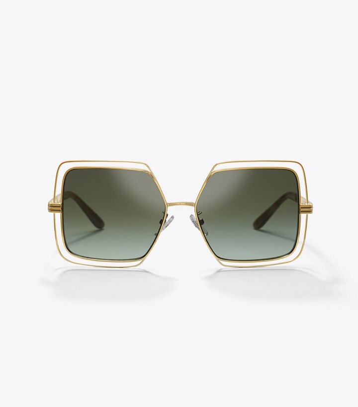 tory burch open wire cat eye sunglasses