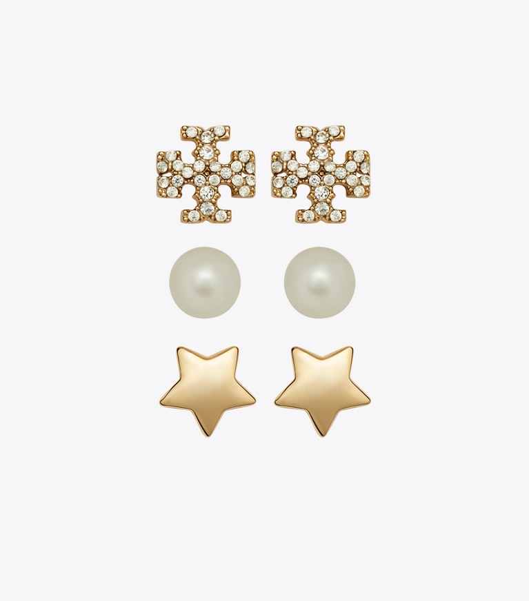 Tory Burch Kira Lucky orders Double Stub earrings