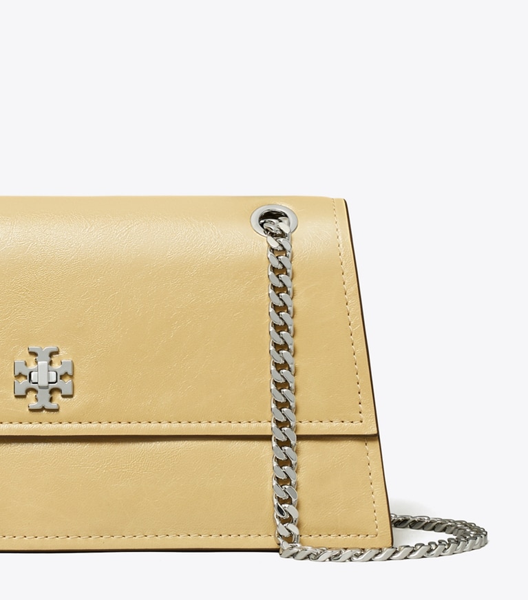Tory Burch designer ショルダーバッグ キラ ターンロック ショルダーバッグ in Praline angle