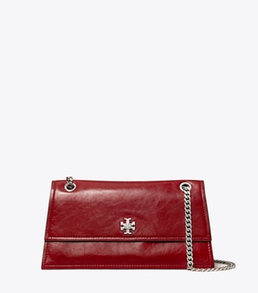 Tory Burch designer shoulder bags Kira Turnlock Shoulder Bag in Red front