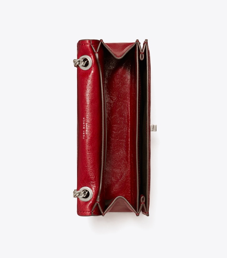 Tory Burch designer shoulder bags Kira Turnlock Shoulder Bag in Red angle