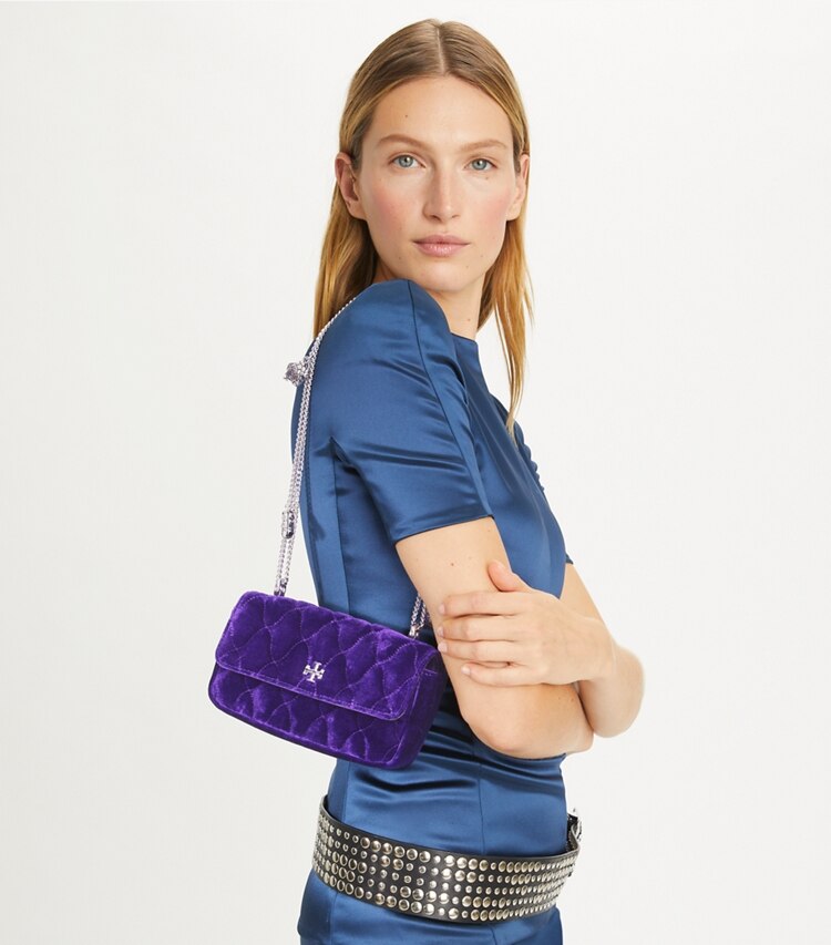 Kira Velvet Mini Flap Bag Women's Designer Crossbody Bags Tory Burch