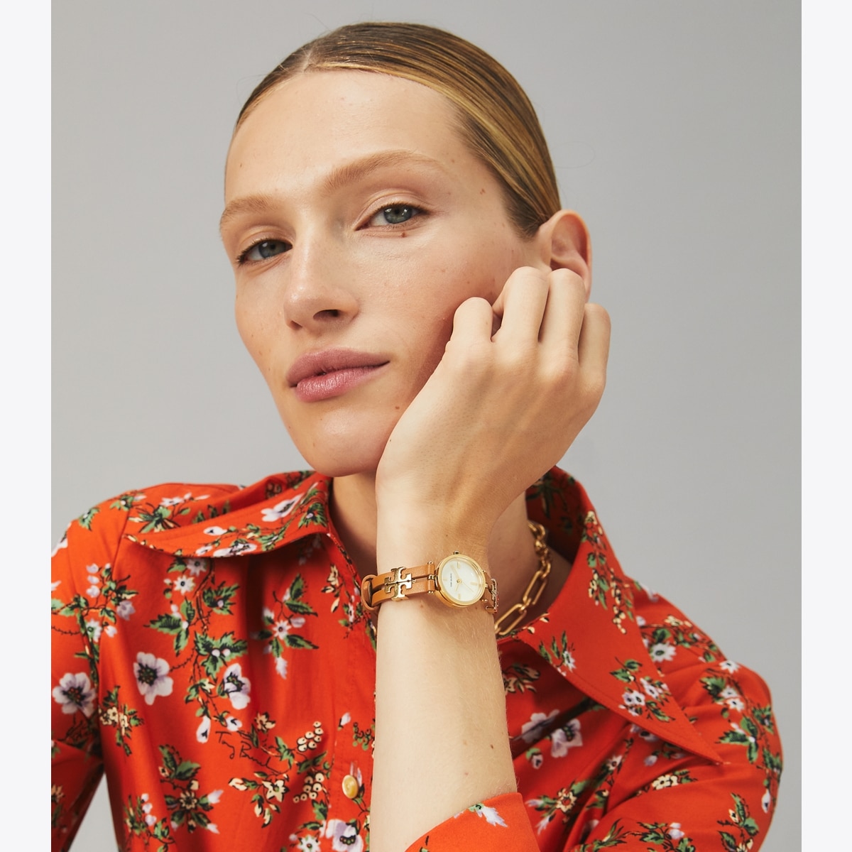 Kira Watch, Black/Gold-Tone, 22 x 28 MM: Women's Designer