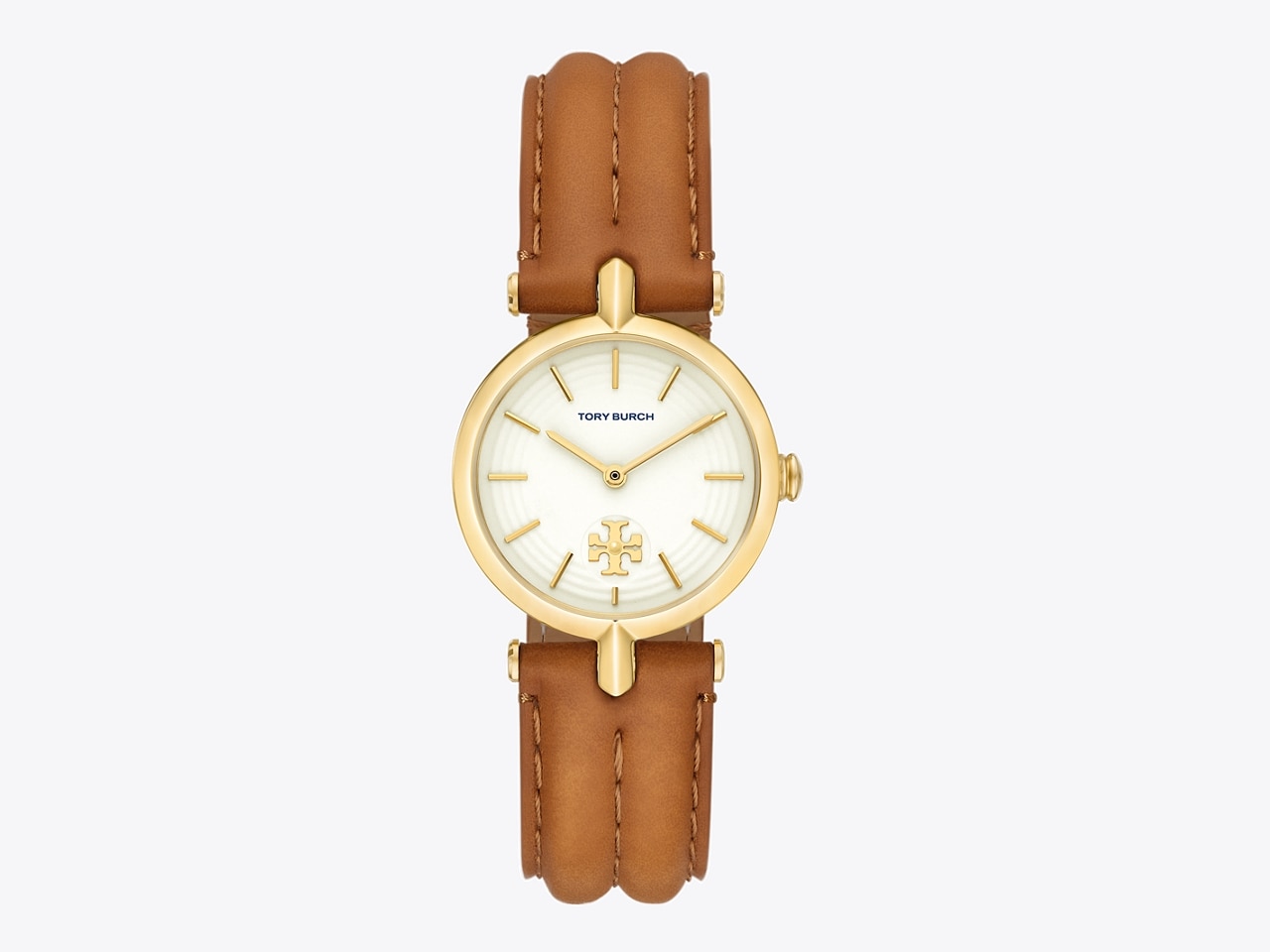 Kira Watch, Leather/Gold-Tone Stainless Steel