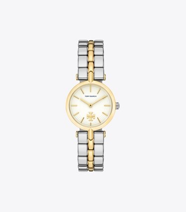  Tory Burch Women's Reva Watch Set, 27mm, Gold/Multi, One Size :  Clothing, Shoes & Jewelry