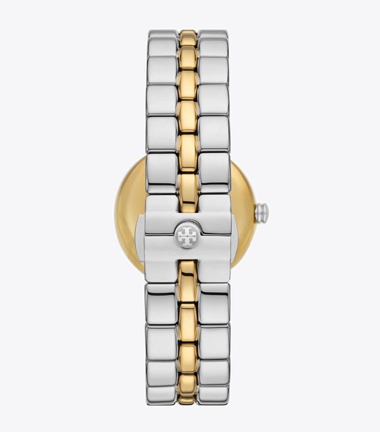 Tory Burch designer strap watches Kira Watch in IVORY/TWO-TONE back
