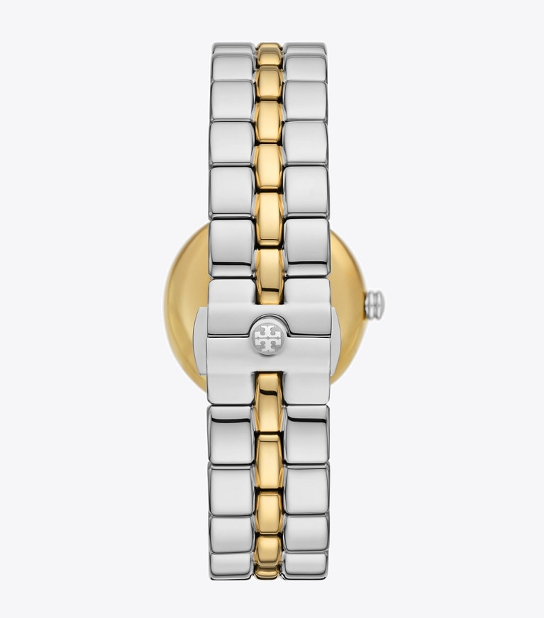 Tory Burch designer strap watches Kira Watch in IVORY/TWO-TONE front