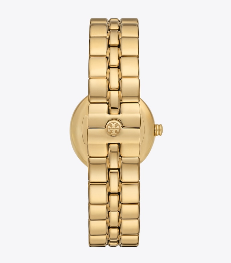 Tory Burch designer strap watches Kira Watch in IVORY/GOLD front