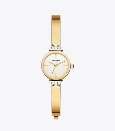 Tory Burch designer strap watches Kira Watch in GOLD/SILVER front