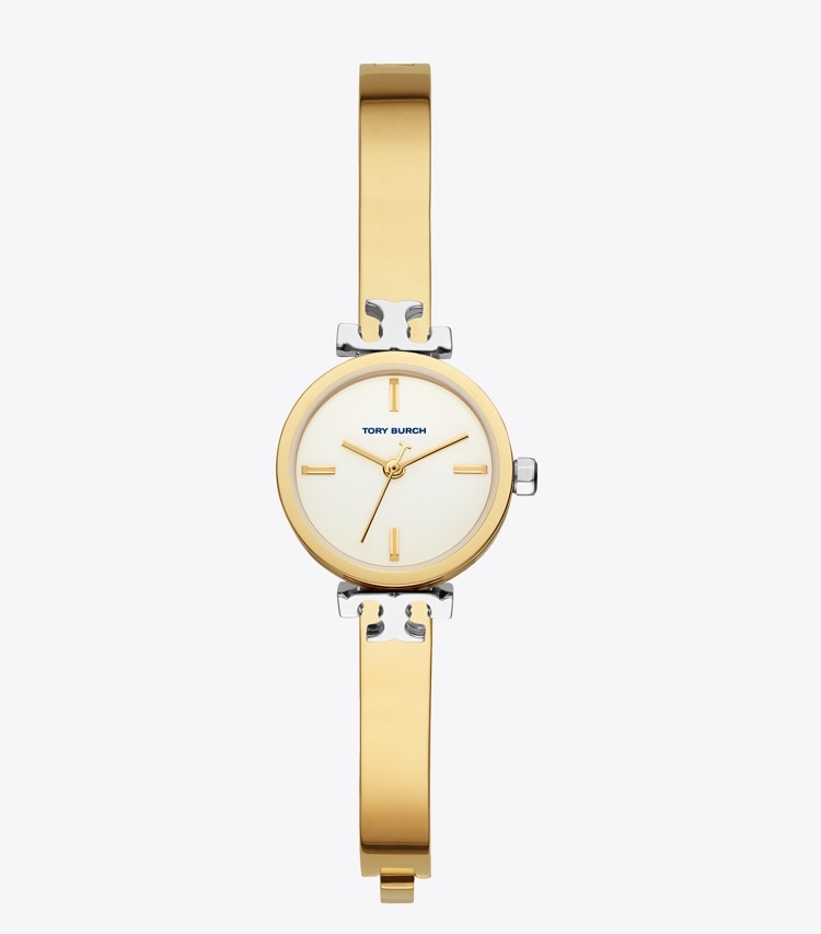 Tory Burch designer strap watches Kira Watch in GOLD/SILVER front