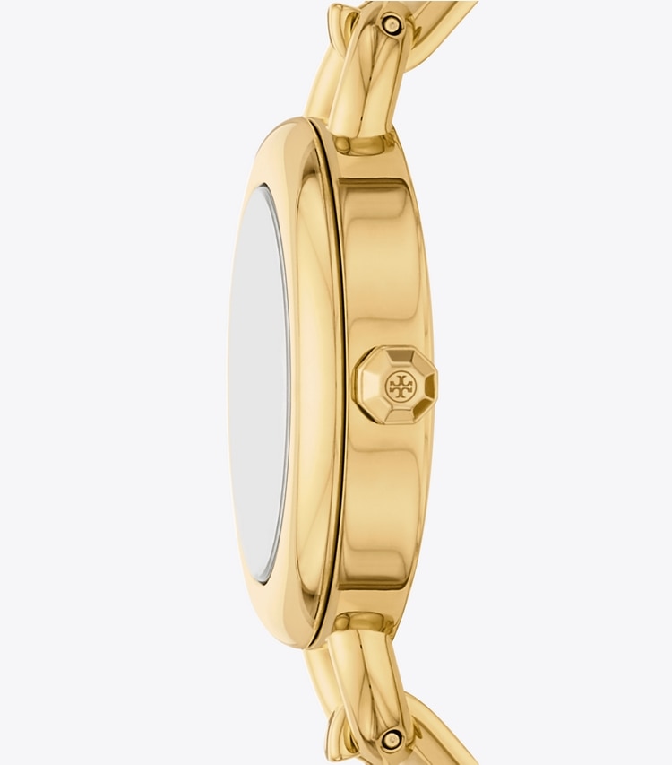 Tory Burch designer strap watches Kira Watch Gift Set in IVORY/GOLD/MULTI TOPRINGS side