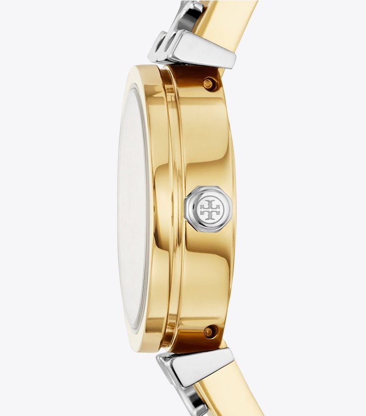 Tory Burch designer strap watches Kira Watch in GOLD/SILVER side
