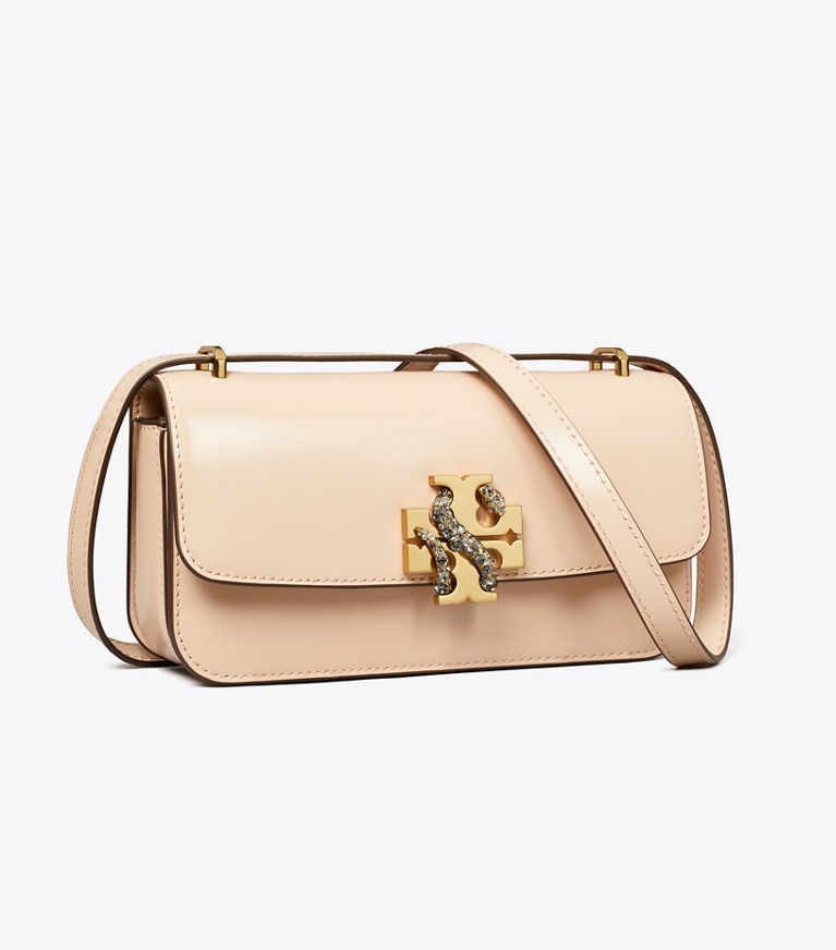 Tory Burch designer schultertaschen Kleine, rechteckige Eleanor Tasche in Rose Pink angle