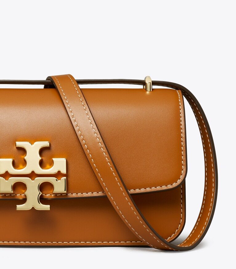 Tory Burch designer schultertaschen Kleine, rechteckige Eleanor Tasche in Whiskey angle