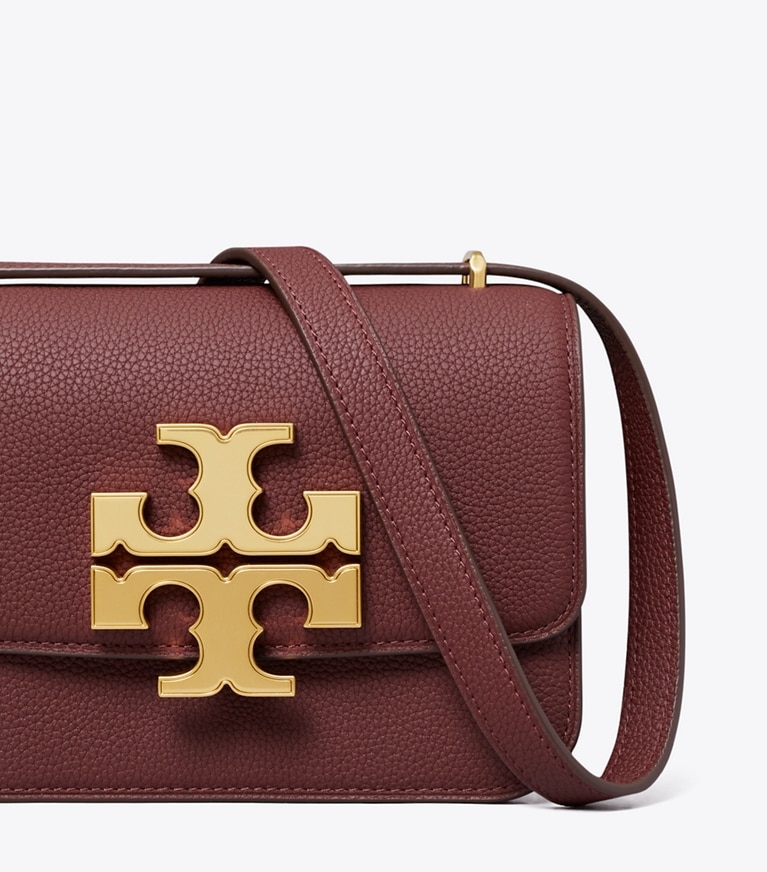 Tory Burch designer schultertaschen Kleine, strukturierte Eleanor Tasche in Dark Cabernet angle
