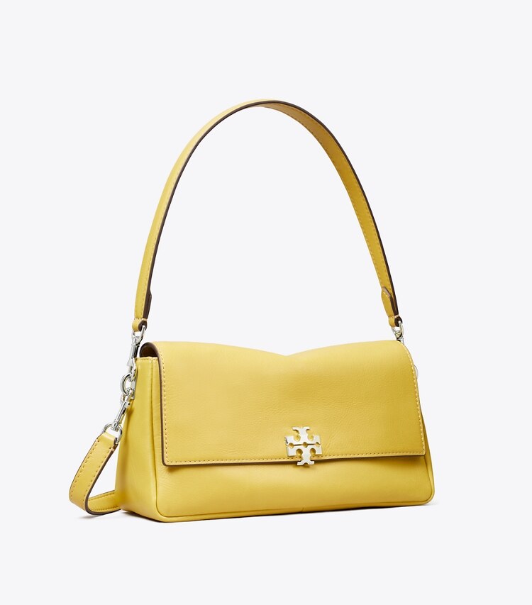 Tory Burch designer schultertaschen Kleine Charlie Schultertasche in Golden Kiwi angle
