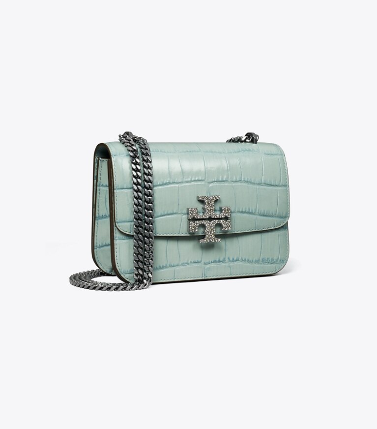 Tory Burch designer schultertaschen Kleine Eleanor Tasche in Blue Celadon angle