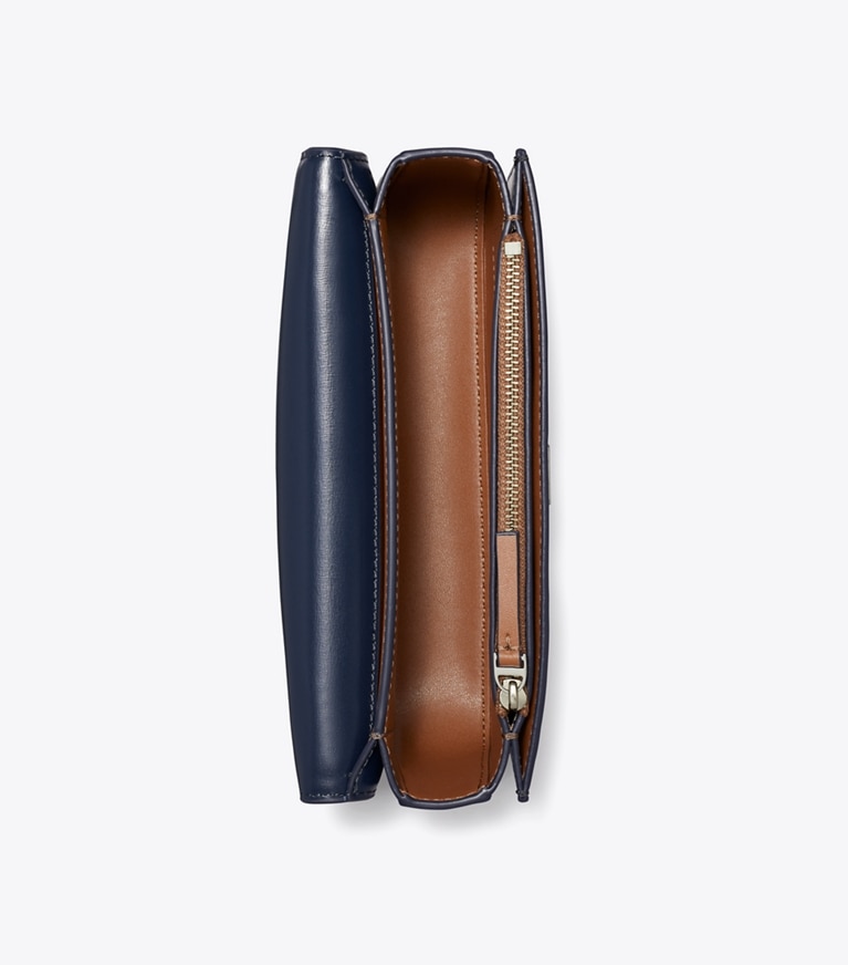 Tory Burch designer schultertaschen Kleine Eleanor Tasche im Querformat in New Navy angle