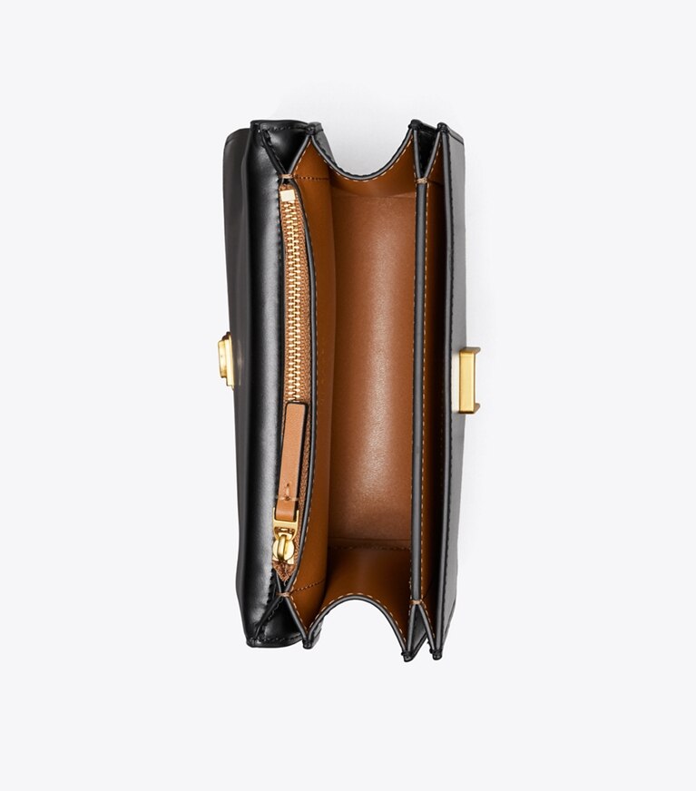 Tory Burch designer schultertaschen Kleine Eleanor Tasche in Black angle